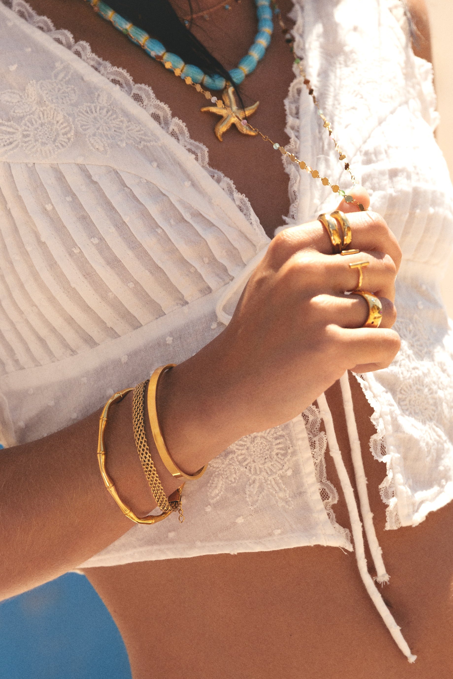 Pulsera Tape Acero Baño Oro