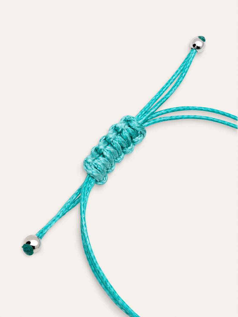 Dream Chic Emerald Personalisiertes Armband Silber.