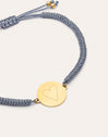 Gepersonaliseerde Moon Marea-armband van staal met een goudlaagje
