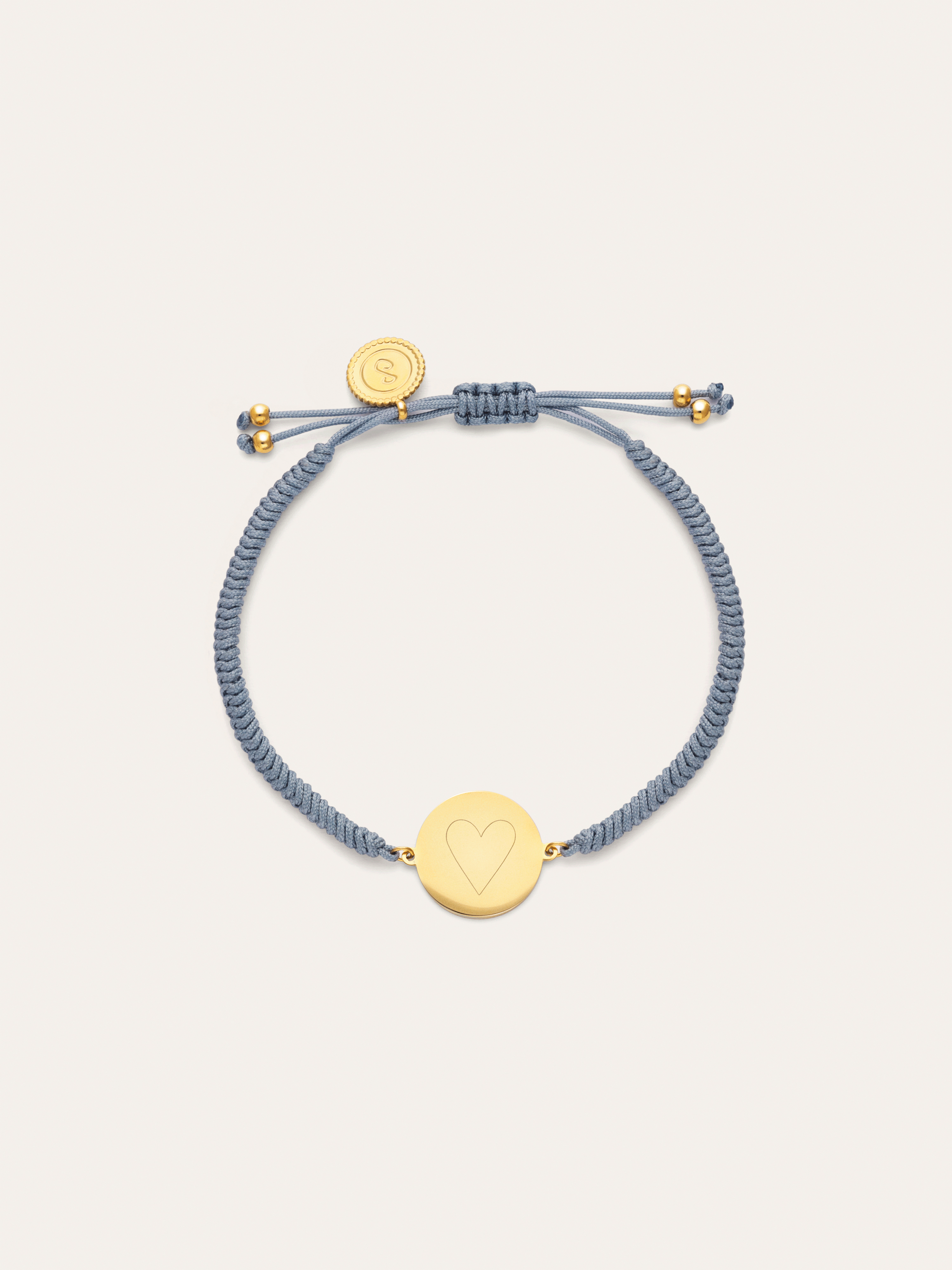 Gepersonaliseerde Moon Marea-armband van staal met een goudlaagje