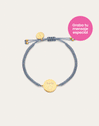 Gepersonaliseerde Moon Marea-armband van staal met een goudlaagje