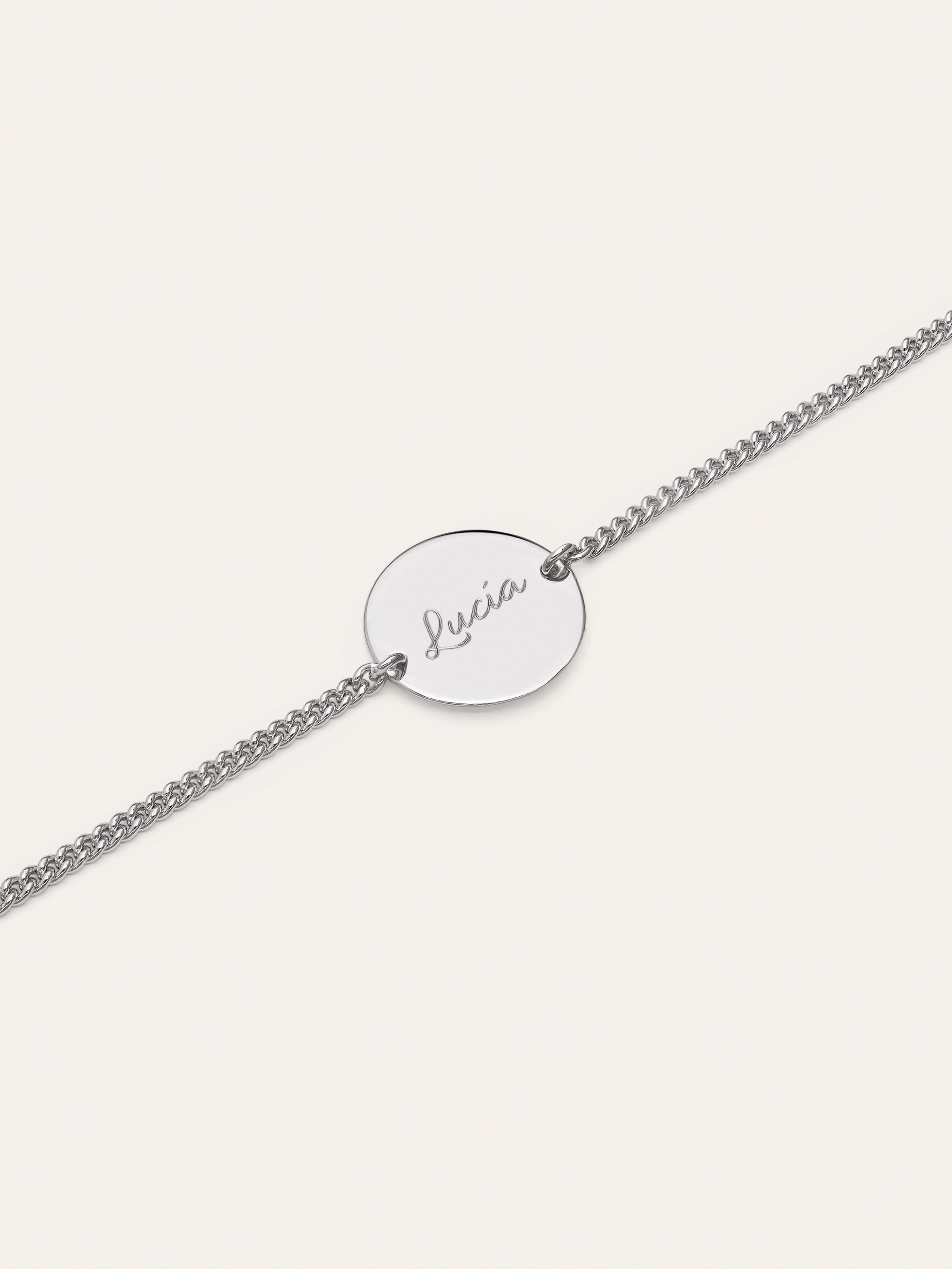 Pulsera Personalizada Little Moon Plata