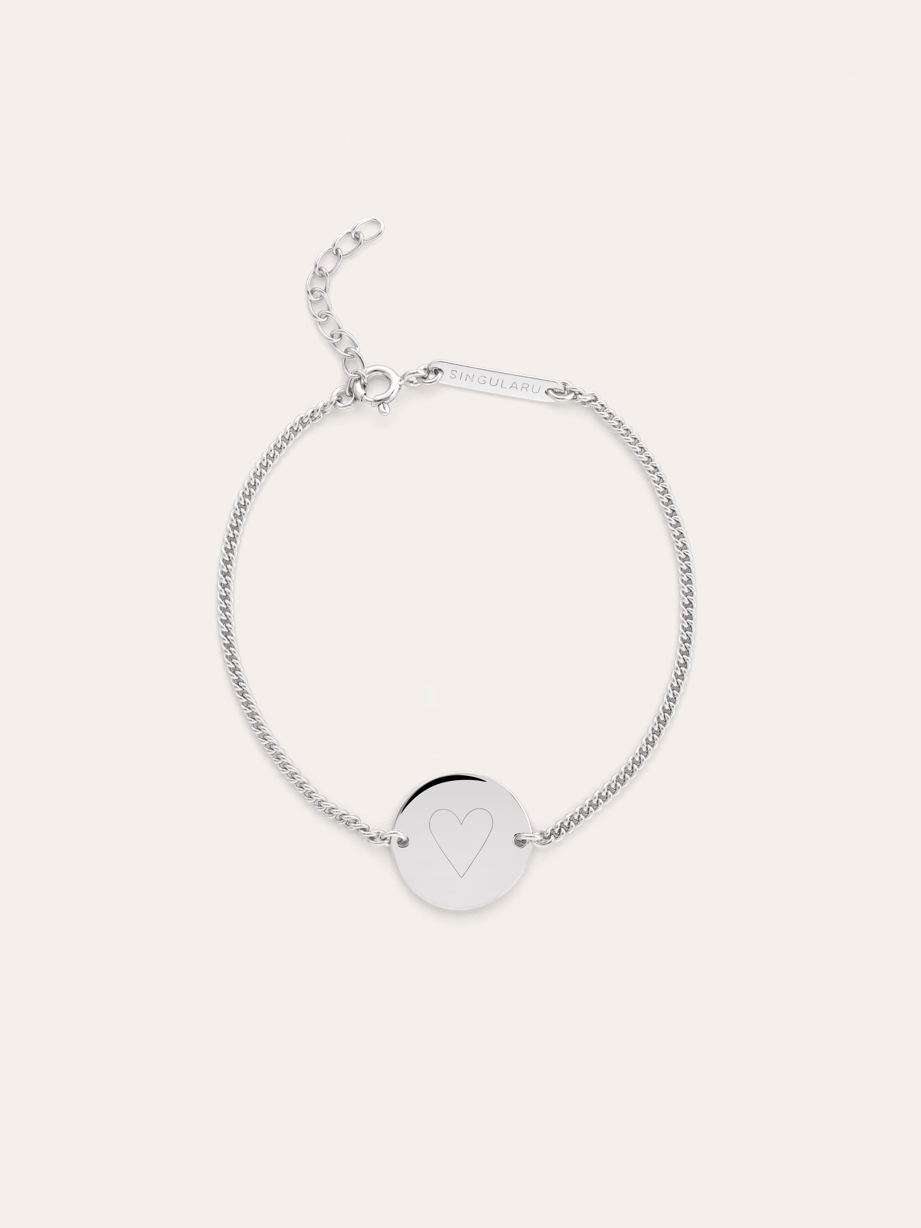 Pulsera Personalizada Little Moon Plata