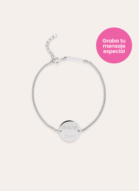 Personalisierbares Armband Little Moon aus Silber