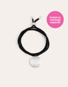 Personalized Dream Black Silver Bracelet