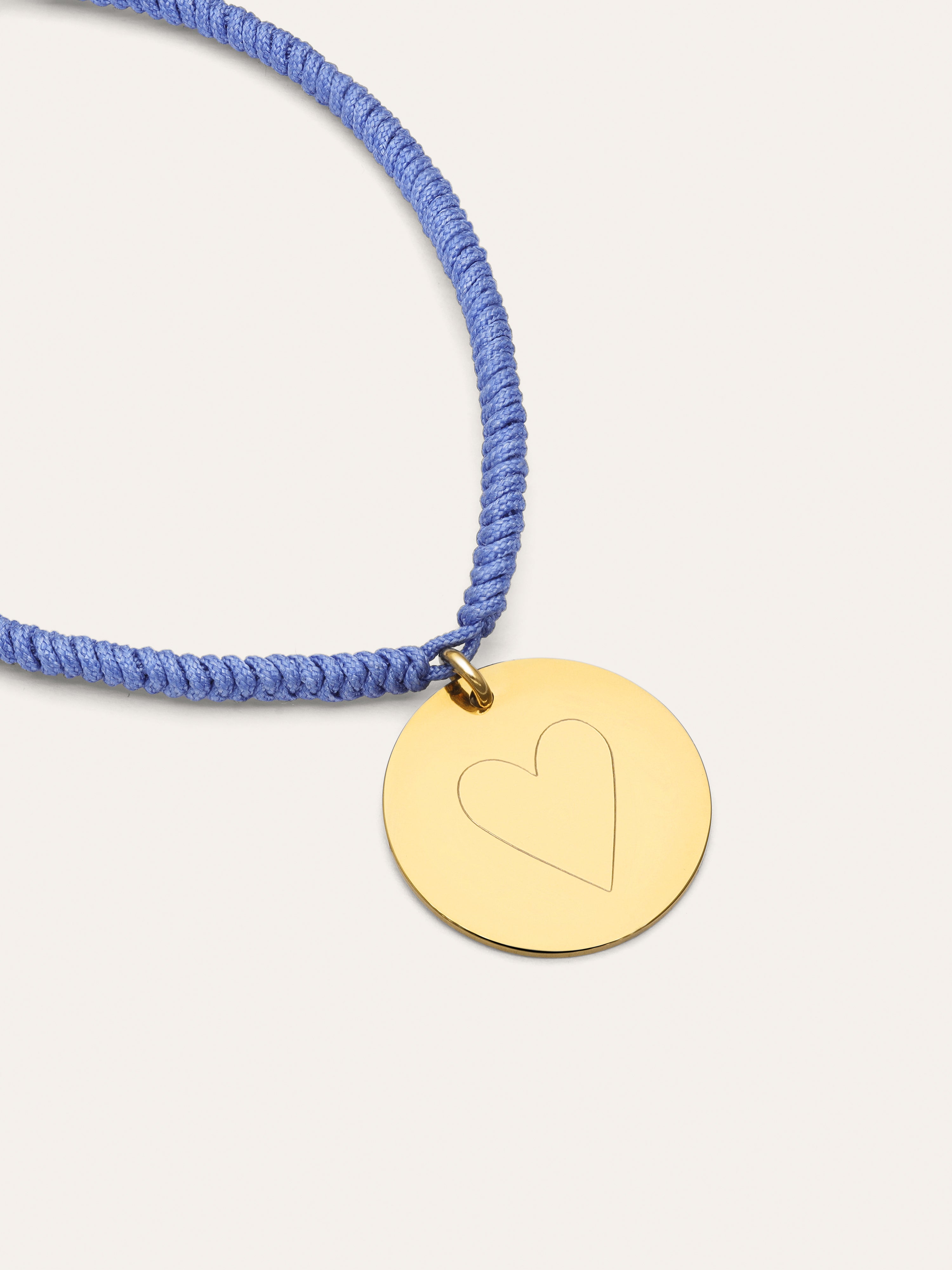 Pulsera Personalizada Medallón Dream Azul Acero Baño Oro