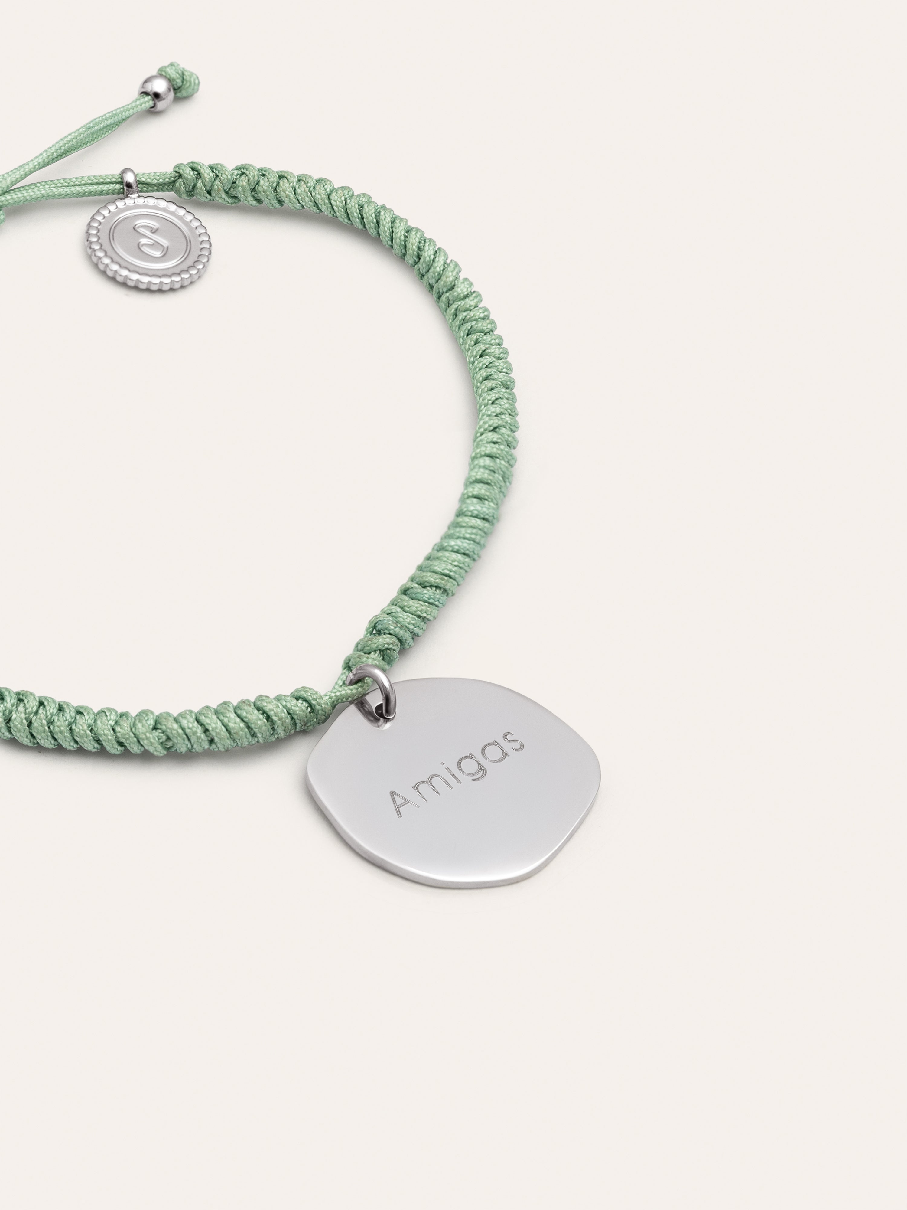 Pulseira Personalizada Medallion Verde Aço