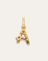 Organic Personalized Colors Gold Charm