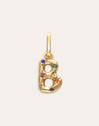 Organic Personalized Colors Gold Charm