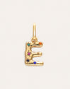 Organic Personalized Colors Gold Charm