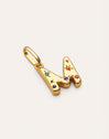 Organic Personalized Colors Gold Charm