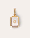 Letter Nacar Gold Personalized Charm