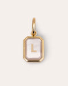 Letter Nacar Gold Personalized Charm