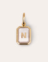 Letter Nacar Gold Personalized Charm