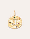 Charm Personalizado Organic Colors Letter Baño Oro