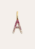 Charm Letter Spark Sakura plaqué or