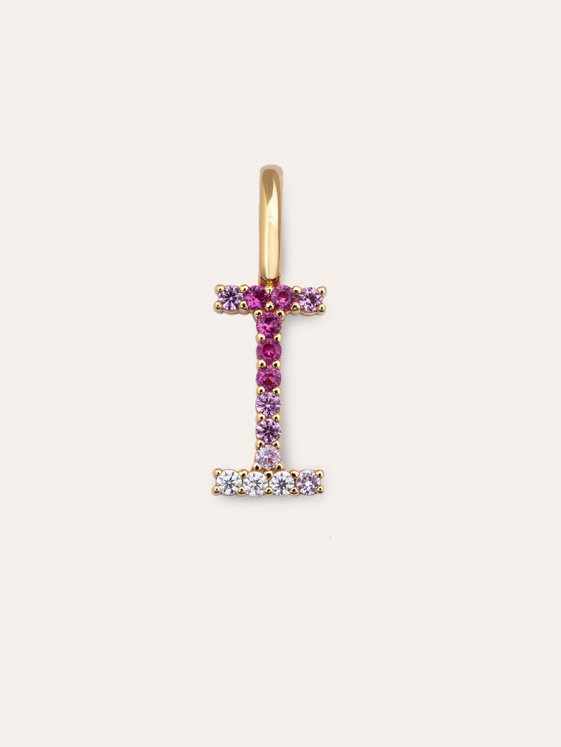 Charm Letter Spark Sakura Argent Plaqué Or