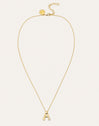 Collar Personalizado Letter Brillante Baño Oro