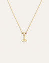 Collar Personalizado Letter Brillante Baño Oro