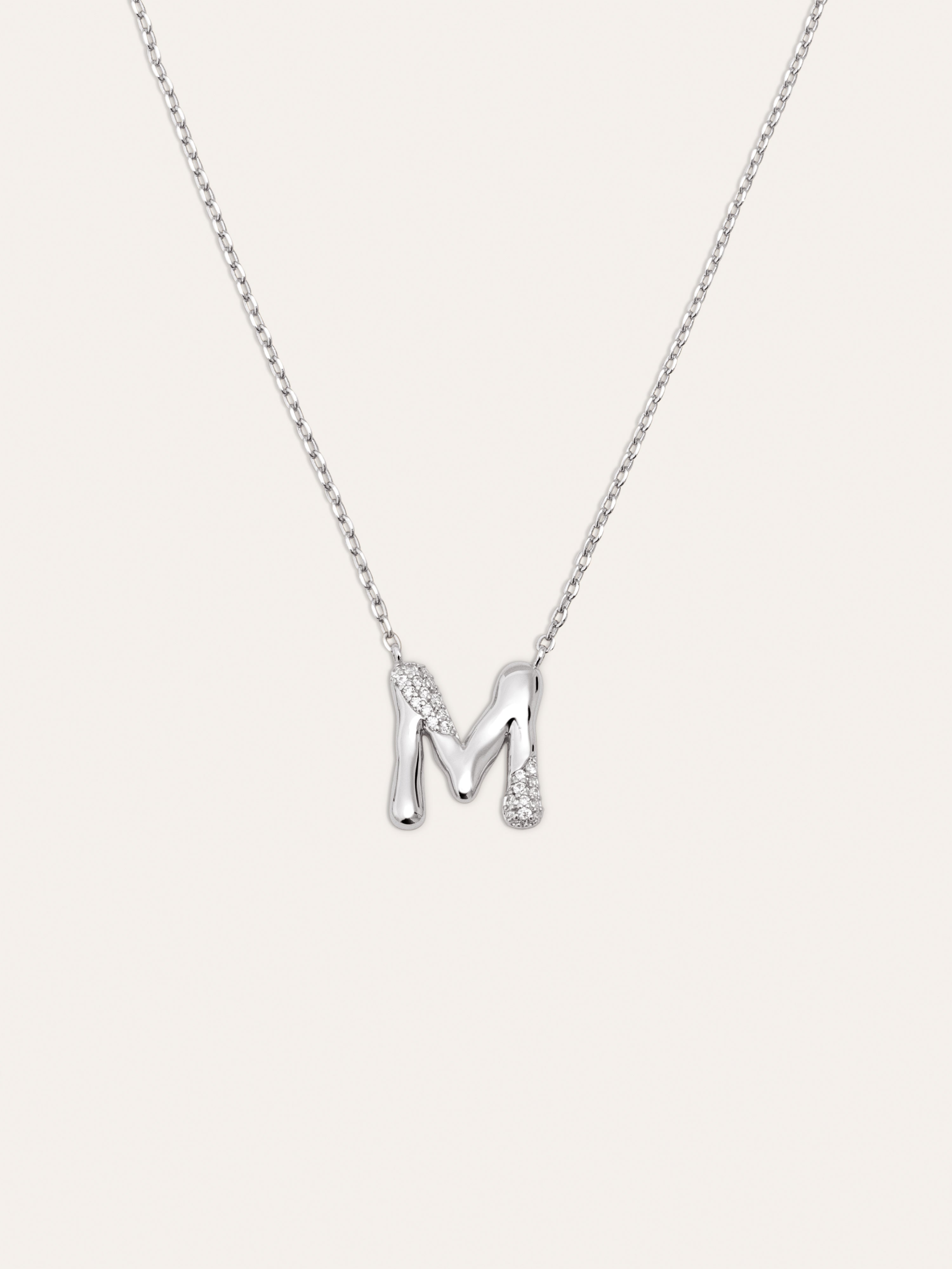 Collar Personalizado Letter Brillante