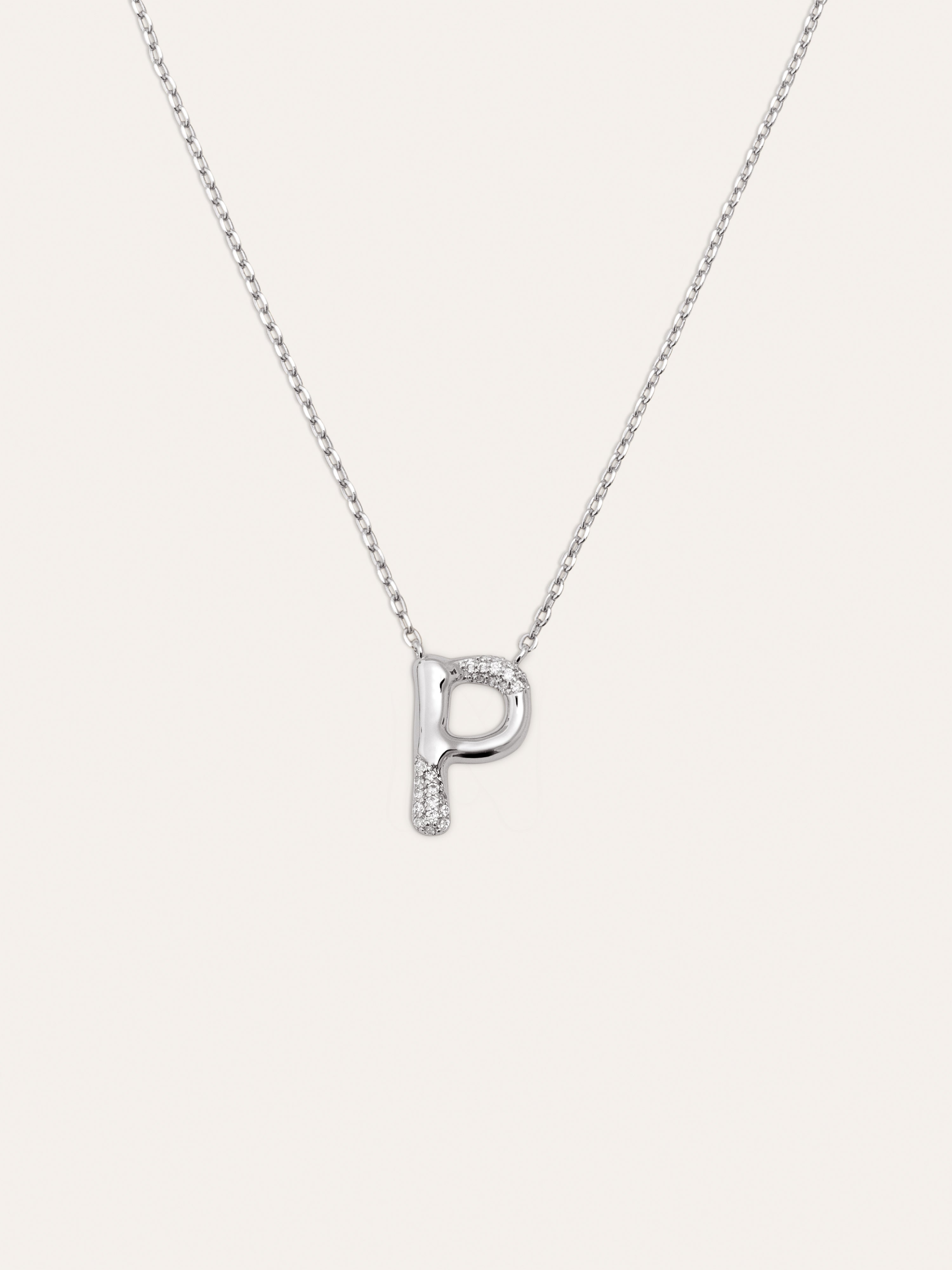 Collar Personalizado Letter Brillante