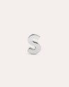 Letter Silver Single Earring
