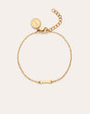 Bracelet Single Letter en Acier plaqué or - vista 6