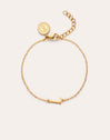 Bracelet Single Letter en Acier plaqué or - vista 8
