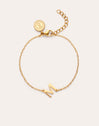 Bracelet Single Letter en Acier plaqué or - vista 9