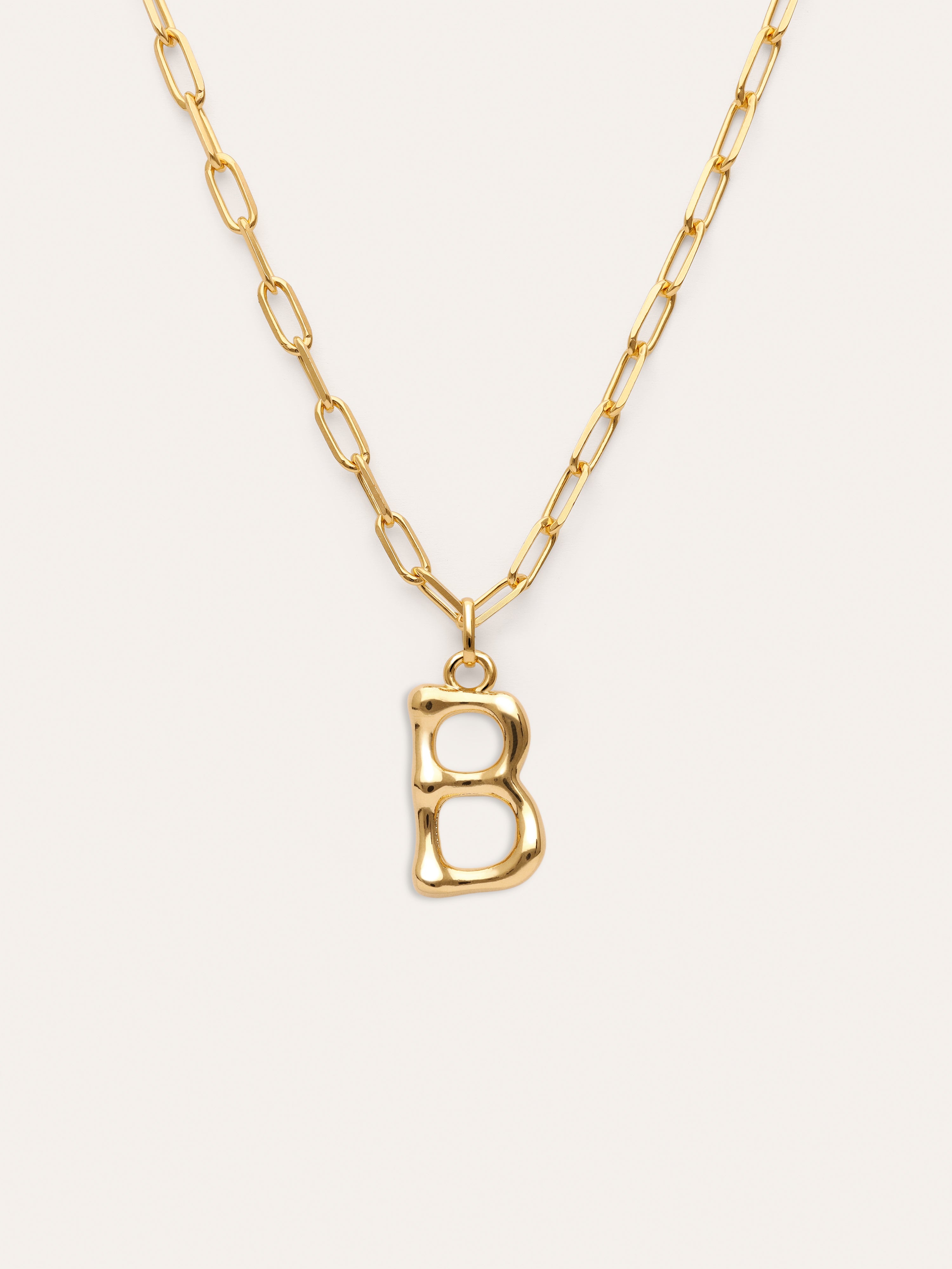 Chic Letter XL Personalized Gold Necklace