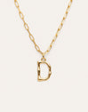 Chic Letter XL Personalized Gold Necklace