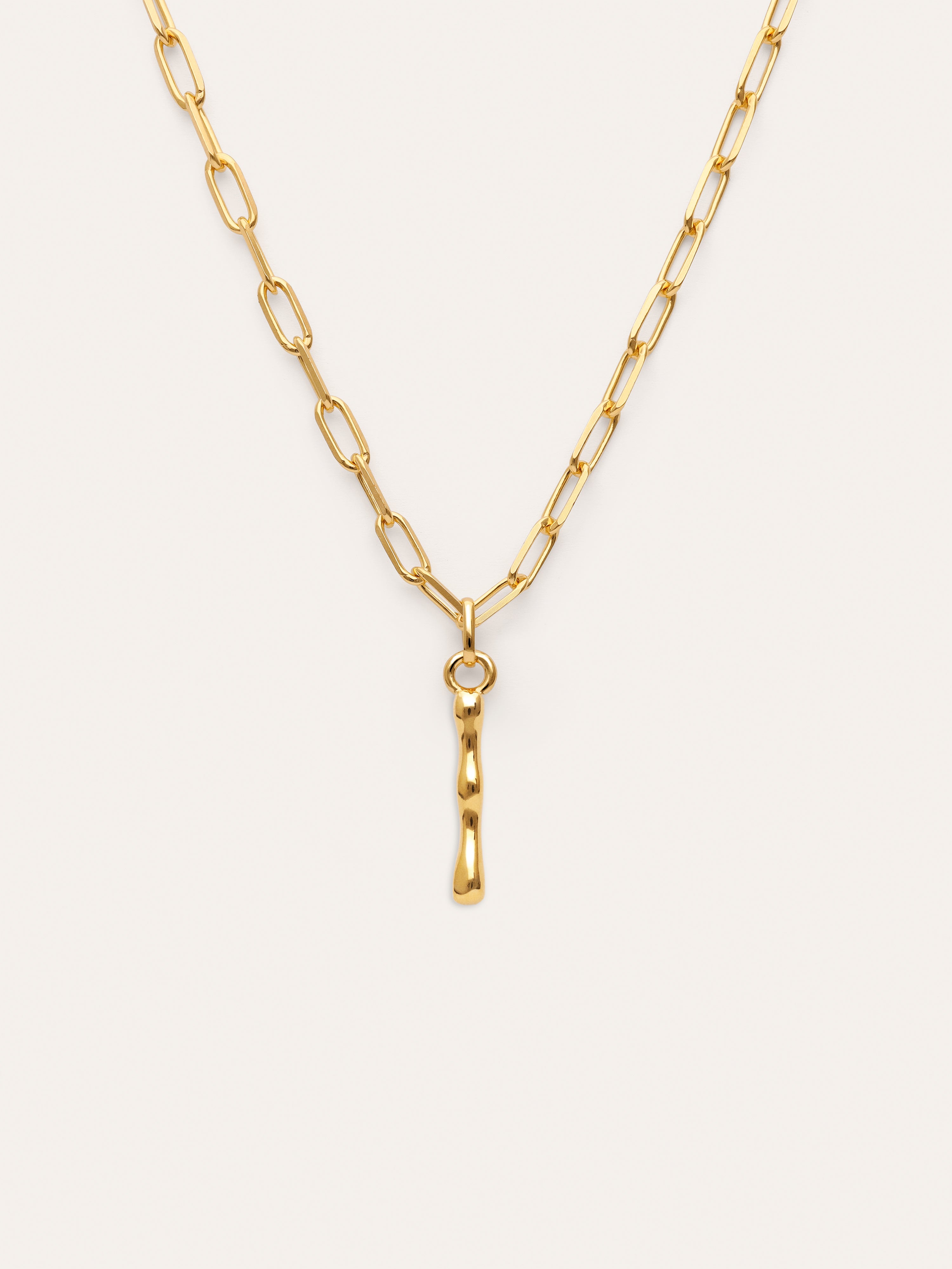 Chic Letter XL Personalized Gold Necklace