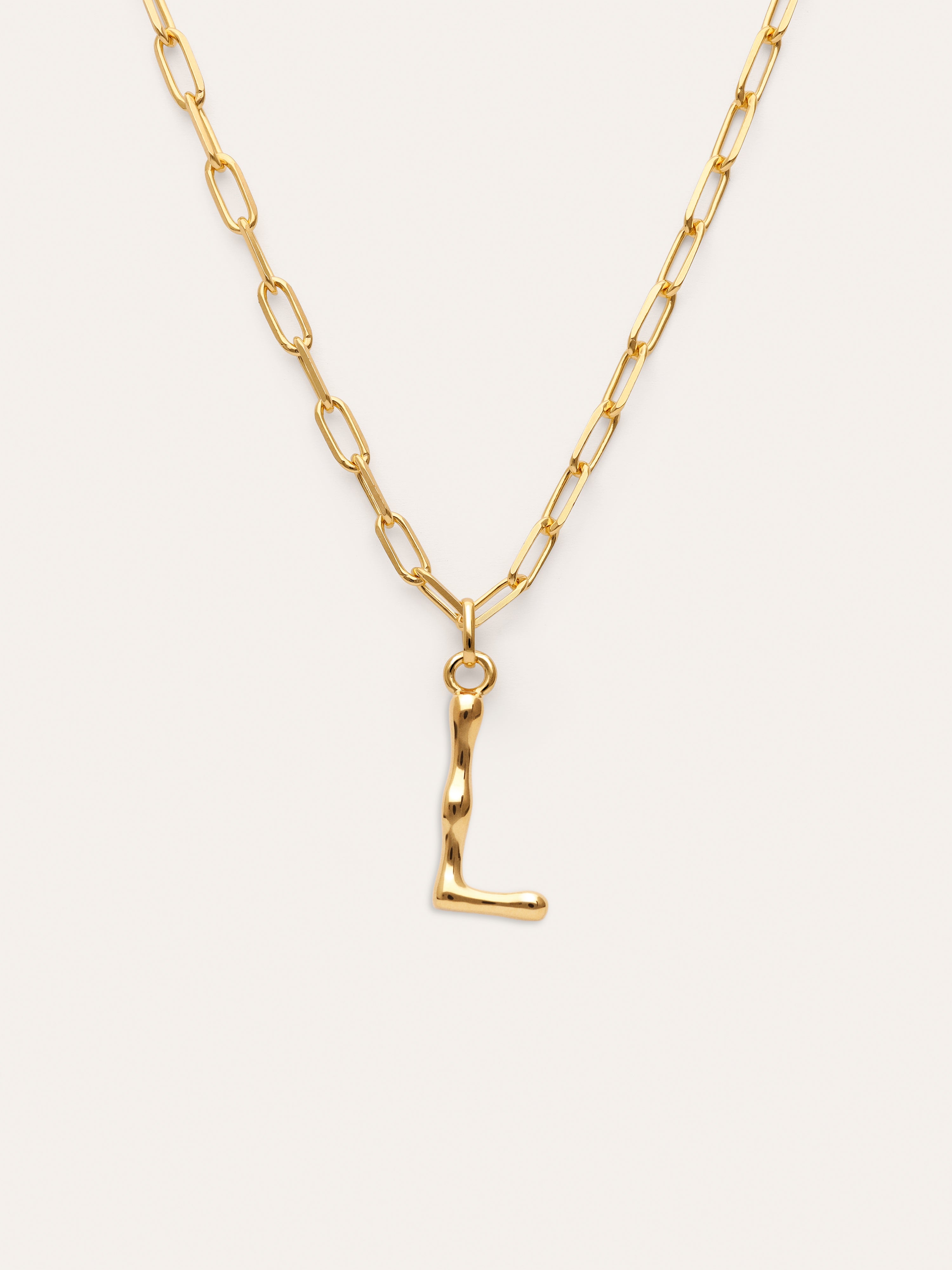 Chic Letter XL Personalized Gold Necklace