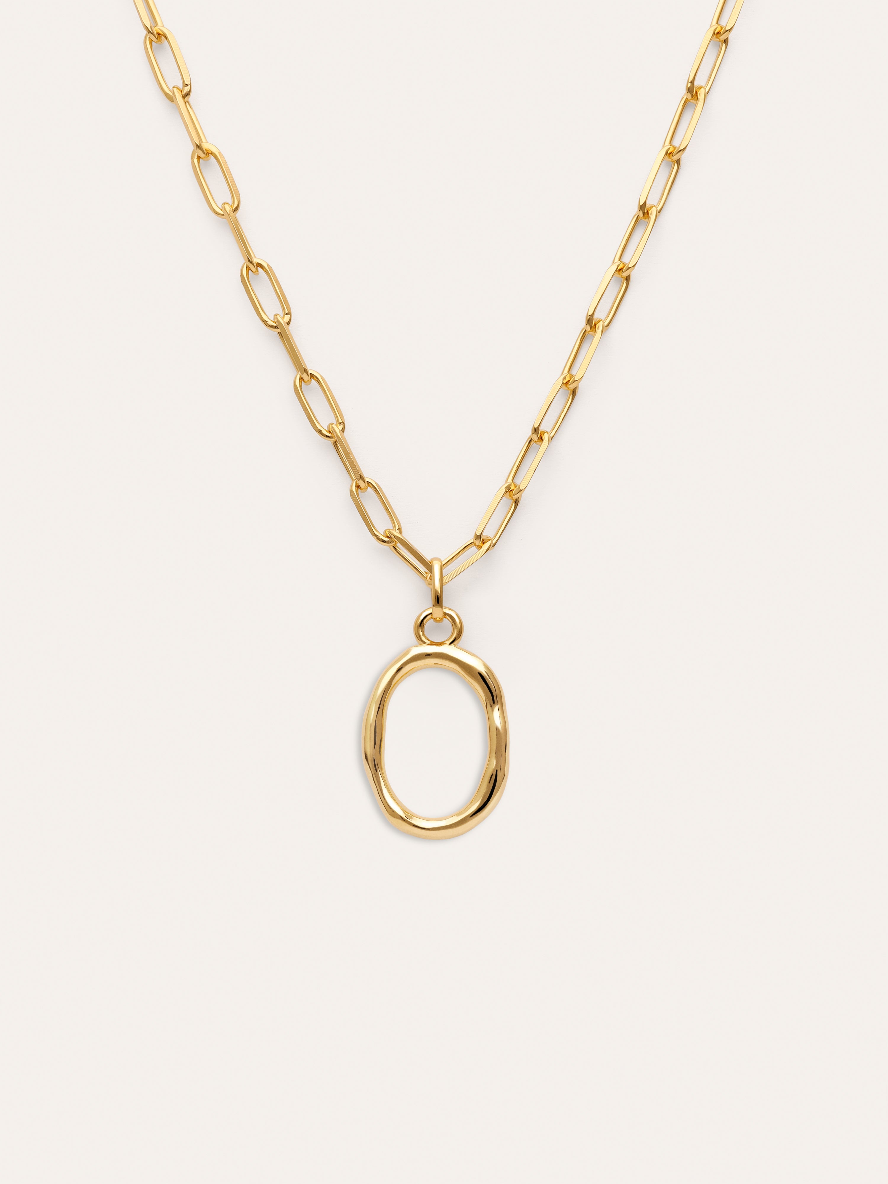 Chic Letter XL Personalized Gold Necklace