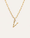 Chic Letter XL Personalized Gold Necklace
