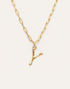 Chic Letter XL Personalized Gold Necklace