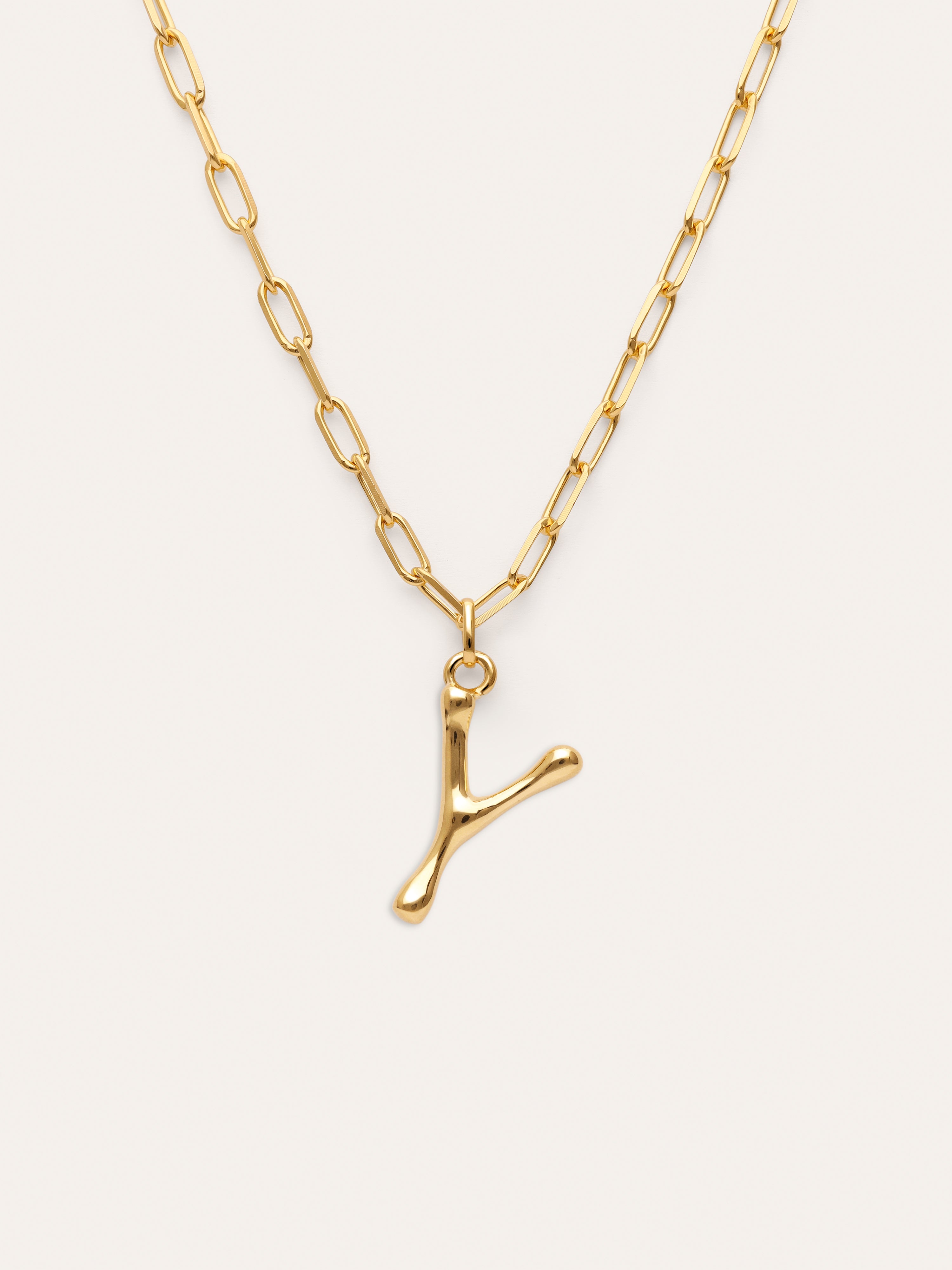 Chic Letter XL Personalized Gold Necklace