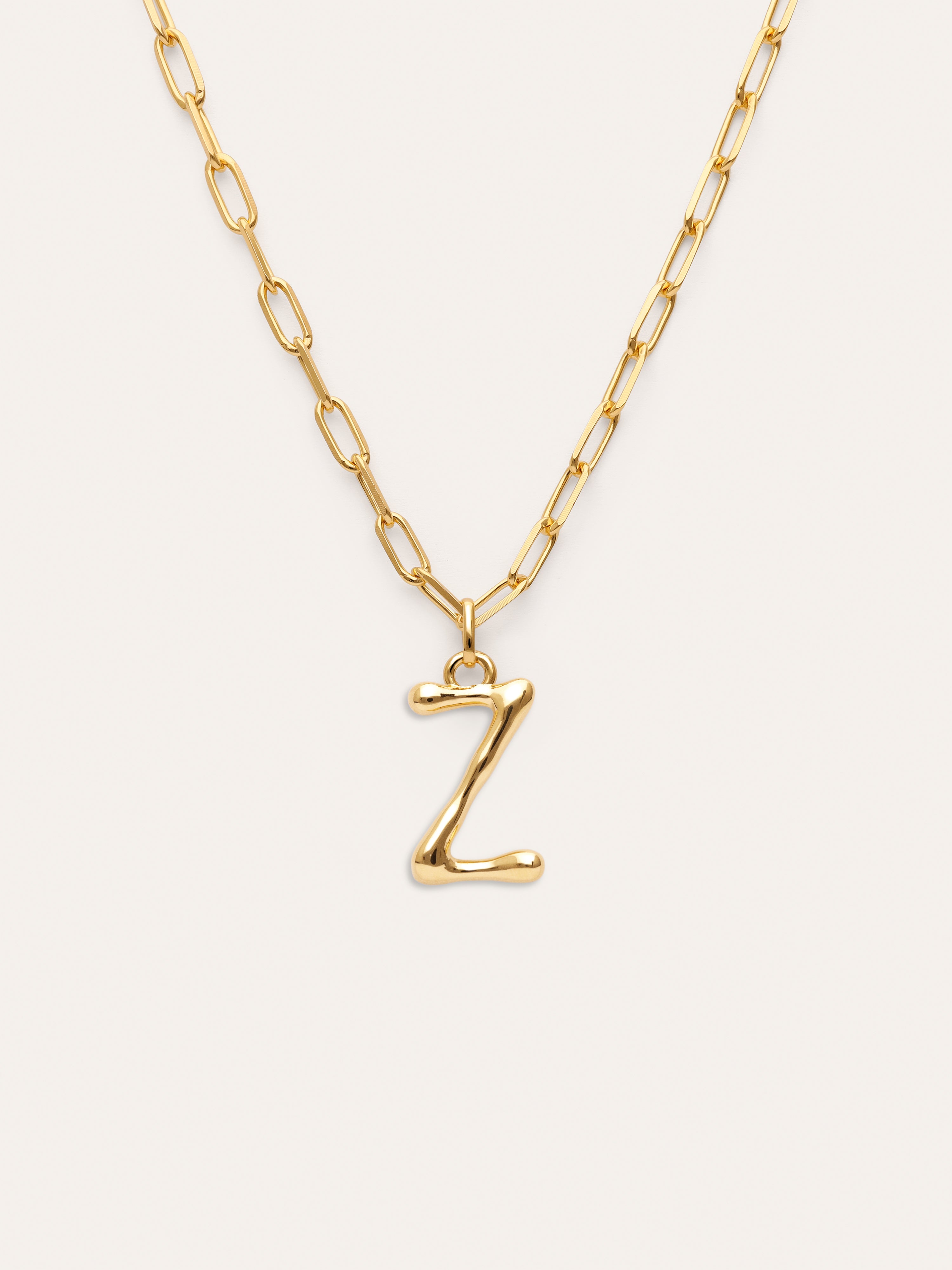 Chic Letter XL Personalized Gold Necklace