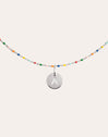 Gepersonaliseerde ketting Colors Enamel Letter