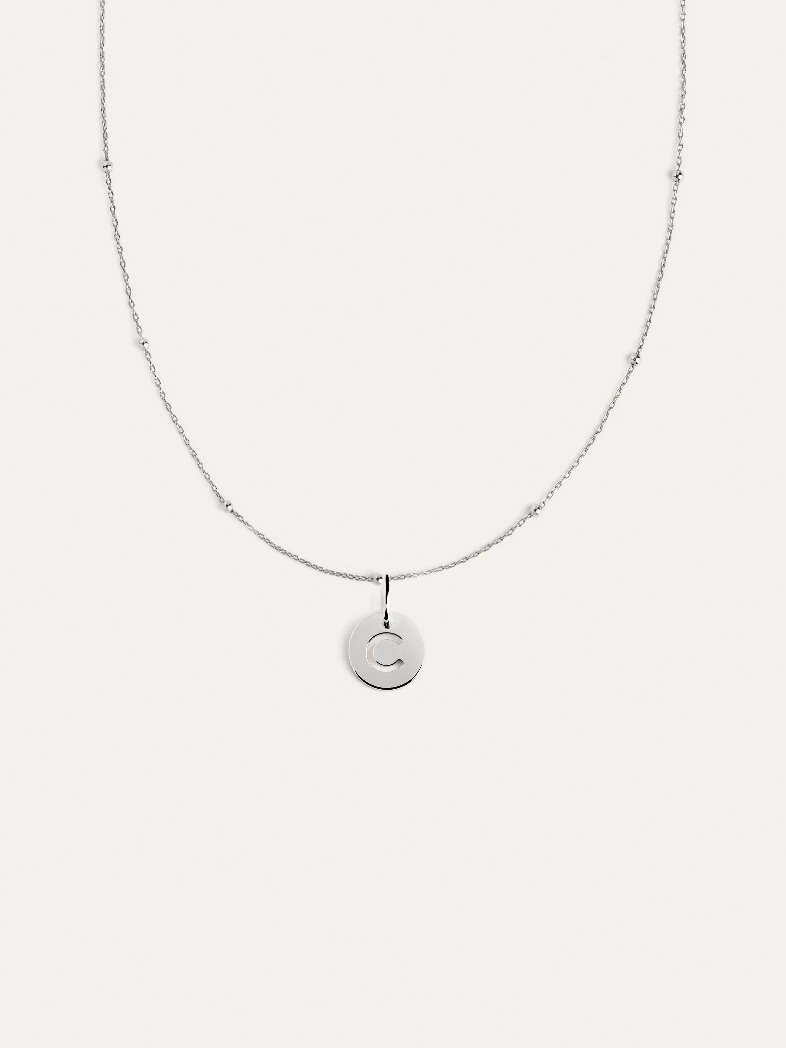 Mini Medallion Silver Necklace