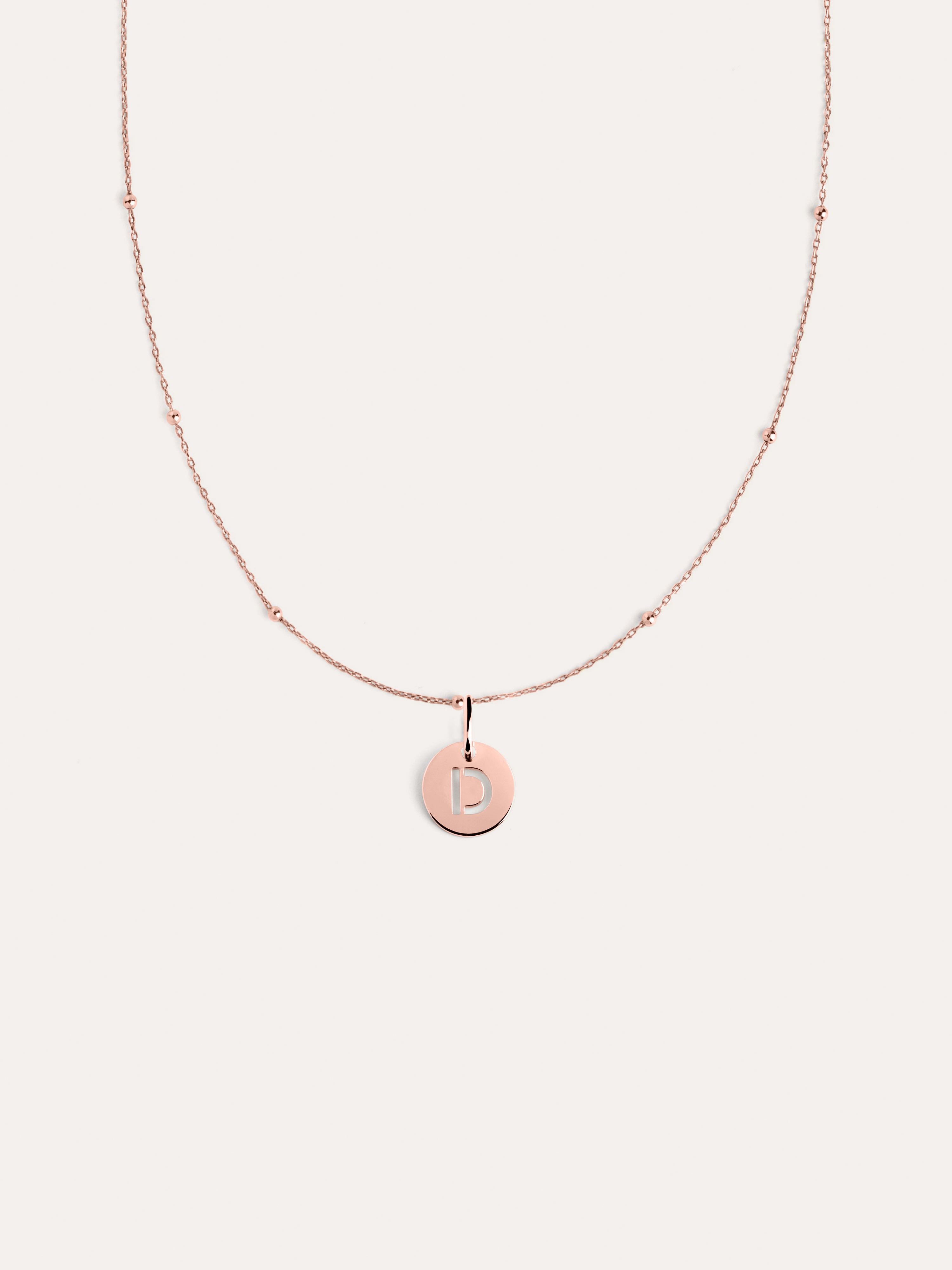Mini Medallion Rose Gold Necklace