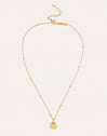 Gepersonaliseerde ketting Mini Medallion verguld met goud