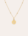 Gepersonaliseerde ketting Mini Medallion verguld met goud