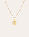 Gepersonaliseerde ketting Mini Medallion verguld met goud