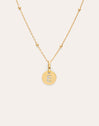 Gepersonaliseerde ketting Mini Medallion verguld met goud