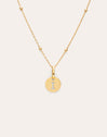 Gepersonaliseerde ketting Mini Medallion verguld met goud