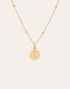Gepersonaliseerde ketting Mini Medallion verguld met goud