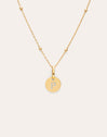 Gepersonaliseerde ketting Mini Medallion verguld met goud