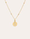 Gepersonaliseerde ketting Mini Medallion verguld met goud