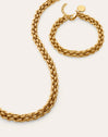 Pack Regalo Collar  Big Rope y Pulsera Big Rope Acero Baño Oro